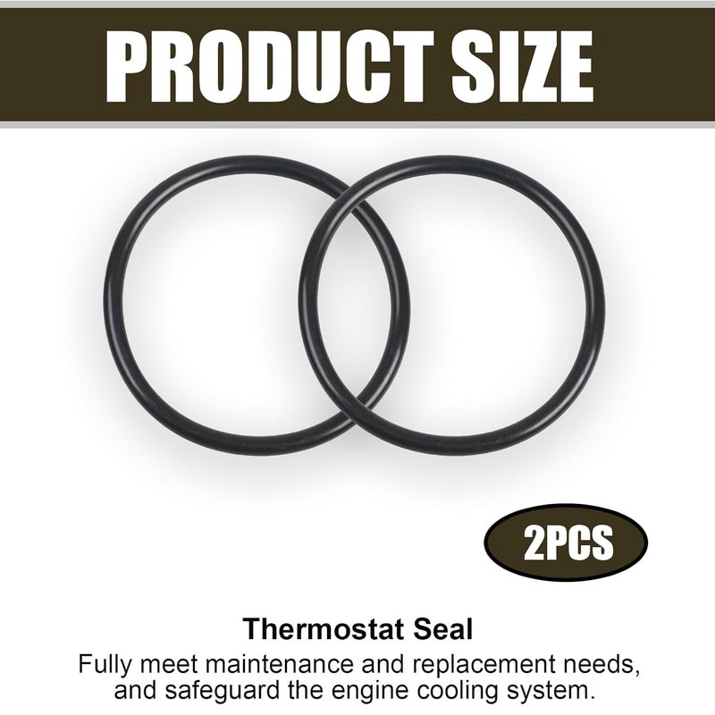 Szuenh 2 pcs Thermostat Seal is Compatible with C31302 Thermostat Seal, Compatible with FOMOCO 4.6-Liter Engines, Replacement for The Motorcraft # RG-571 Thermostat Gasket. (2-Pack) - Image 2